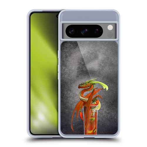 Stanley Morrison Dragons Red Tomato Bloody Mary Soft Gel Case for Google Pixel 8 Pro