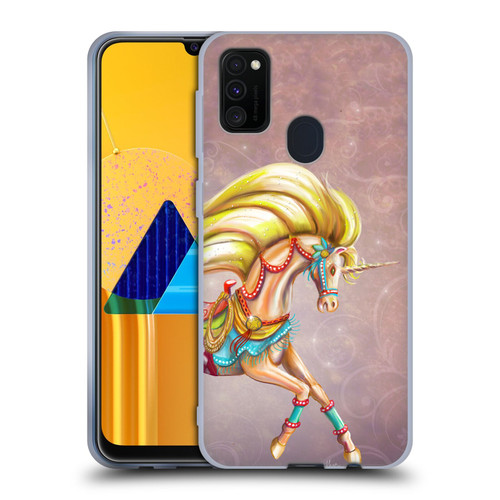 Rose Khan Unicorns Western Palomino Soft Gel Case for Samsung Galaxy M30s (2019)/M21 (2020)