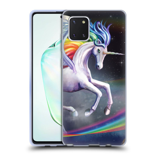 Rose Khan Unicorns Rainbow Dancer Soft Gel Case for Samsung Galaxy Note10 Lite