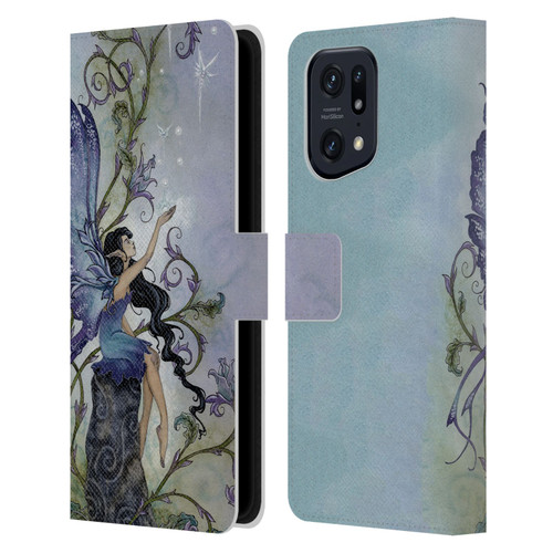 Amy Brown Pixies Creation Leather Book Wallet Case Cover For OPPO Find X5 Pro