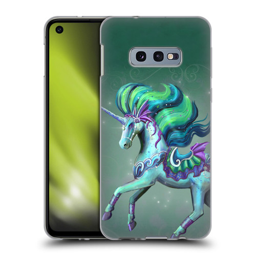 Rose Khan Unicorns Sea Green Soft Gel Case for Samsung Galaxy S10e