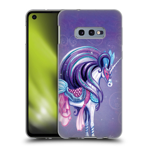 Rose Khan Unicorns White And Purple Soft Gel Case for Samsung Galaxy S10e