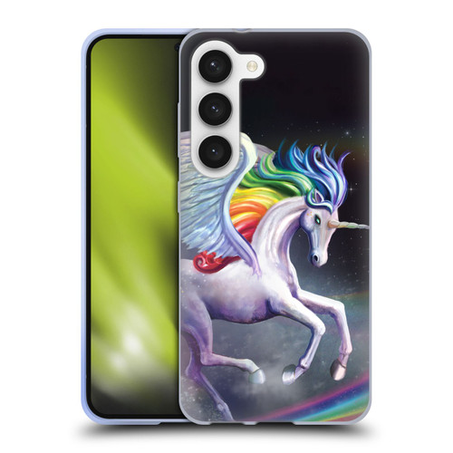 Rose Khan Unicorns Rainbow Dancer Soft Gel Case for Samsung Galaxy S23 5G