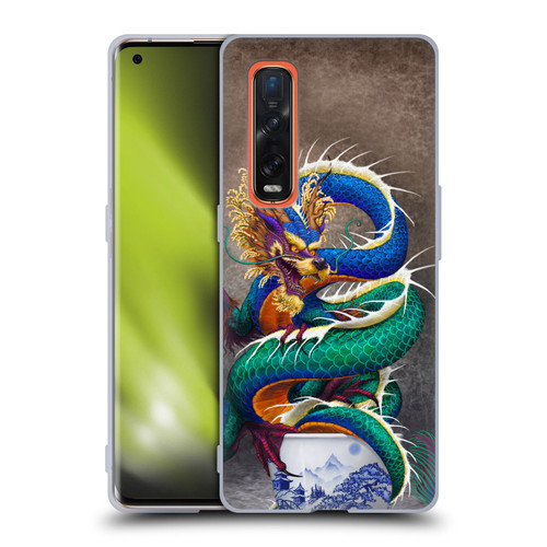 Stanley Morrison Dragons Asian Sake Drink Soft Gel Case for OPPO Find X2 Pro 5G