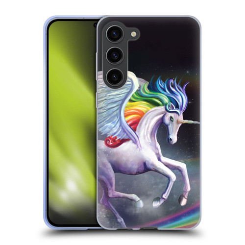 Rose Khan Unicorns Rainbow Dancer Soft Gel Case for Samsung Galaxy S23+ 5G