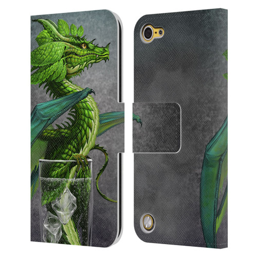 Stanley Morrison Dragons Green Mojito Drink Leather Book Wallet Case Cover For Apple iPod Touch 5G 5th Gen