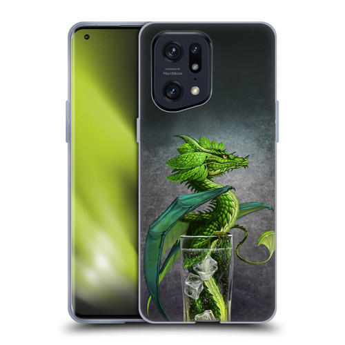 Stanley Morrison Dragons Green Mojito Drink Soft Gel Case for OPPO Find X5 Pro