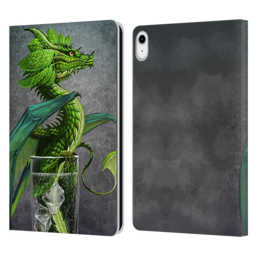 Stanley Morrison Dragons Green Mojito Drink Leather Book Wallet Case Cover For Apple iPad 10.9 (2022)