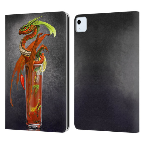 Stanley Morrison Dragons Red Tomato Bloody Mary Leather Book Wallet Case Cover For Apple iPad Air 2020 / 2022