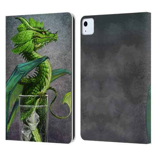 Stanley Morrison Dragons Green Mojito Drink Leather Book Wallet Case Cover For Apple iPad Air 2020 / 2022