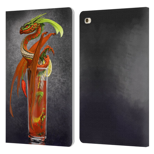 Stanley Morrison Dragons Red Tomato Bloody Mary Leather Book Wallet Case Cover For Apple iPad mini 4