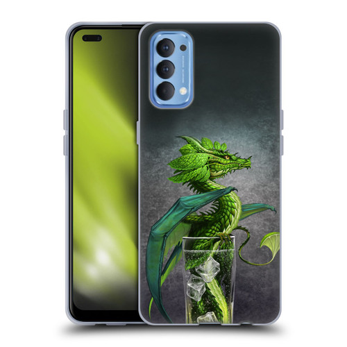 Stanley Morrison Dragons Green Mojito Drink Soft Gel Case for OPPO Reno 4 5G