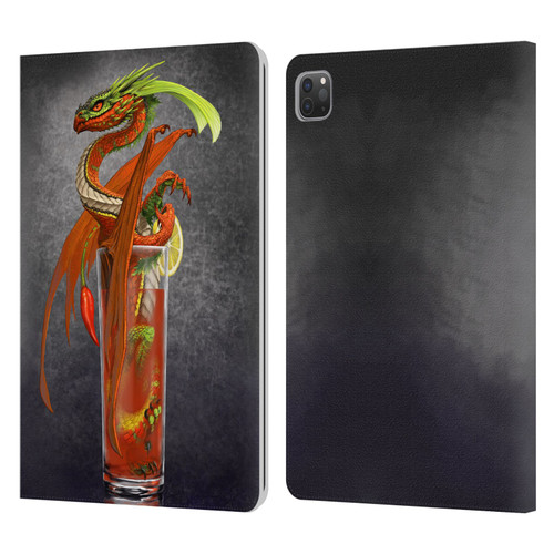 Stanley Morrison Dragons Red Tomato Bloody Mary Leather Book Wallet Case Cover For Apple iPad Pro 11 2020 / 2021 / 2022
