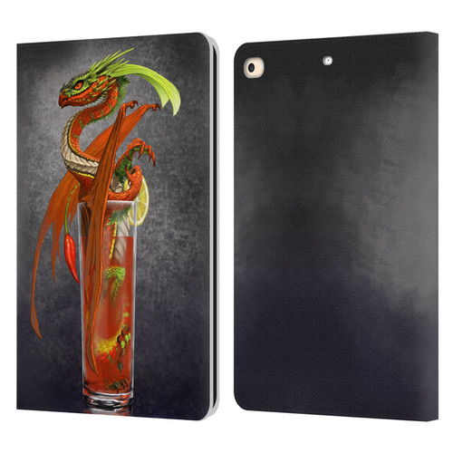 Stanley Morrison Dragons Red Tomato Bloody Mary Leather Book Wallet Case Cover For Apple iPad 9.7 2017 / iPad 9.7 2018