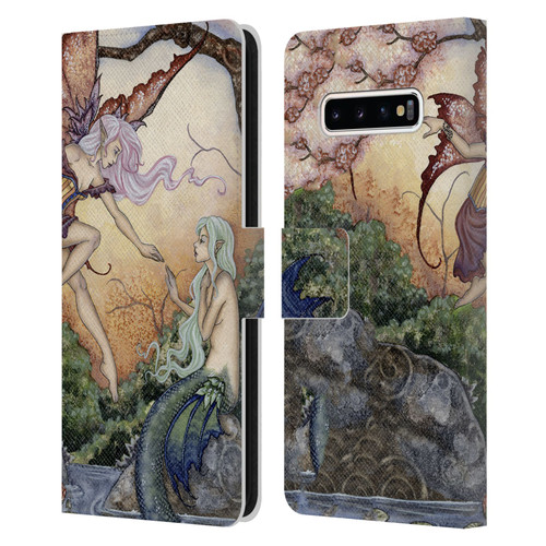 Amy Brown Pixies The Introduction Leather Book Wallet Case Cover For Samsung Galaxy S10+ / S10 Plus