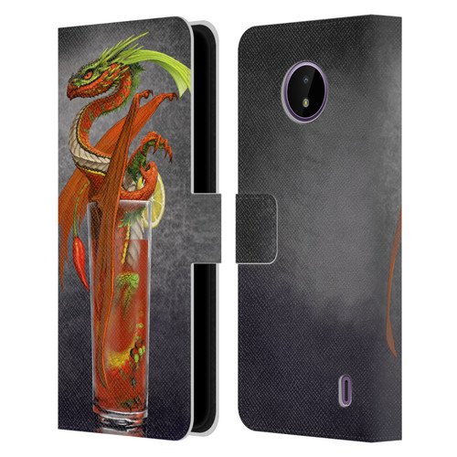 Stanley Morrison Dragons Red Tomato Bloody Mary Leather Book Wallet Case Cover For Nokia C10 / C20