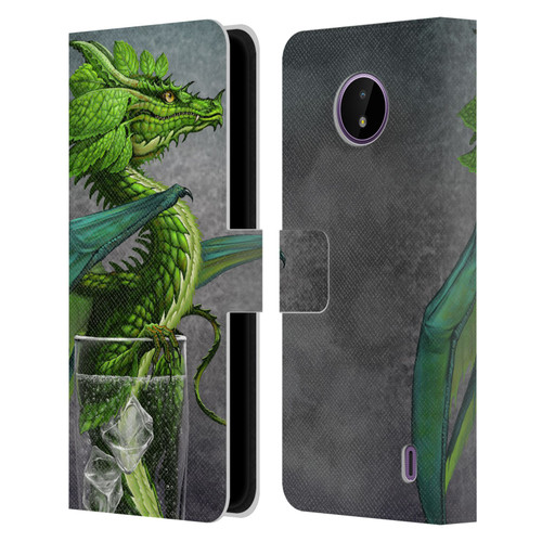 Stanley Morrison Dragons Green Mojito Drink Leather Book Wallet Case Cover For Nokia C10 / C20