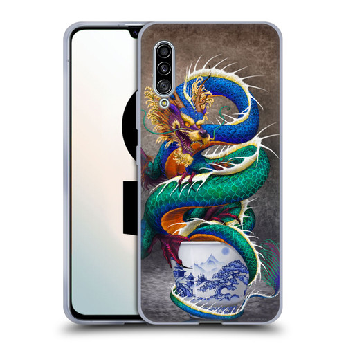 Stanley Morrison Dragons Asian Sake Drink Soft Gel Case for Samsung Galaxy A90 5G (2019)