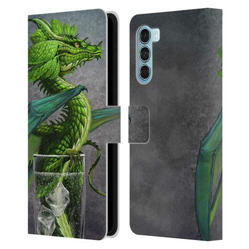 Stanley Morrison Dragons Green Mojito Drink Leather Book Wallet Case Cover For Motorola Edge S30 / Moto G200 5G