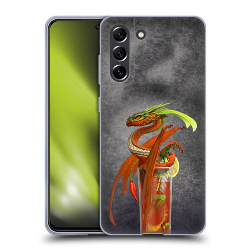 Stanley Morrison Dragons Red Tomato Bloody Mary Soft Gel Case for Samsung Galaxy S21 FE 5G