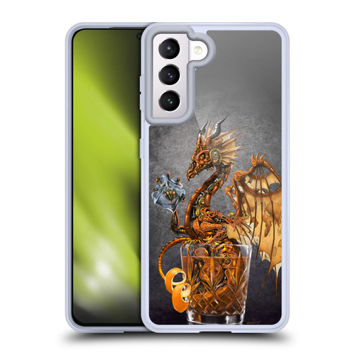 Stanley Morrison Dragons Gold Steampunk Drink Soft Gel Case for Samsung Galaxy S21 5G