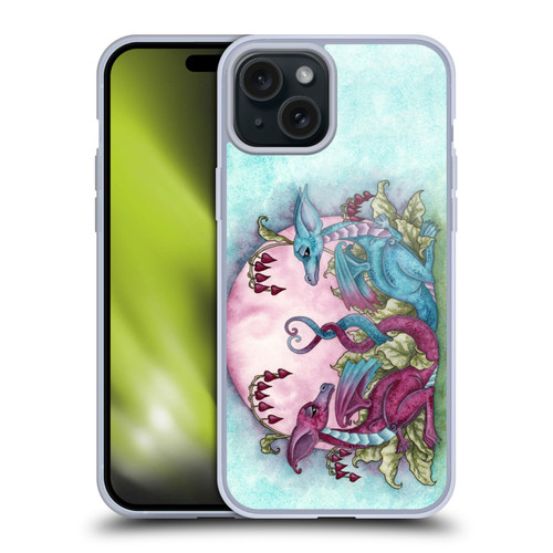 Amy Brown Folklore Love Dragons Soft Gel Case for Apple iPhone 15 Plus