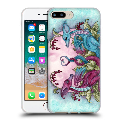 Amy Brown Folklore Love Dragons Soft Gel Case for Apple iPhone 7 Plus / iPhone 8 Plus