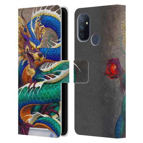 Stanley Morrison Dragons Asian Sake Drink Leather Book Wallet Case Cover For OnePlus Nord N100