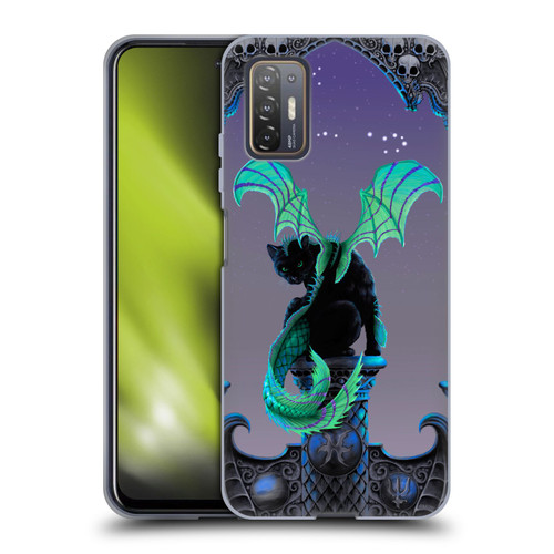 Stanley Morrison Dragons 2 Gothic Winged Cat Soft Gel Case for HTC Desire 21 Pro 5G