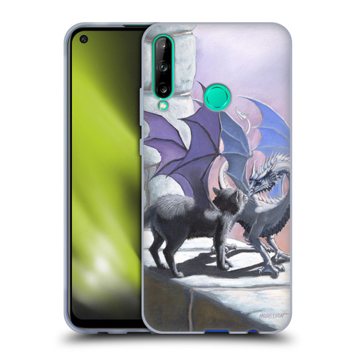 Stanley Morrison Dragons 2 Black Winged Cat Soft Gel Case for Huawei P40 lite E
