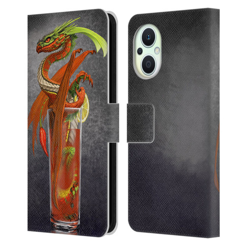 Stanley Morrison Dragons Red Tomato Bloody Mary Leather Book Wallet Case Cover For OPPO Reno8 Lite