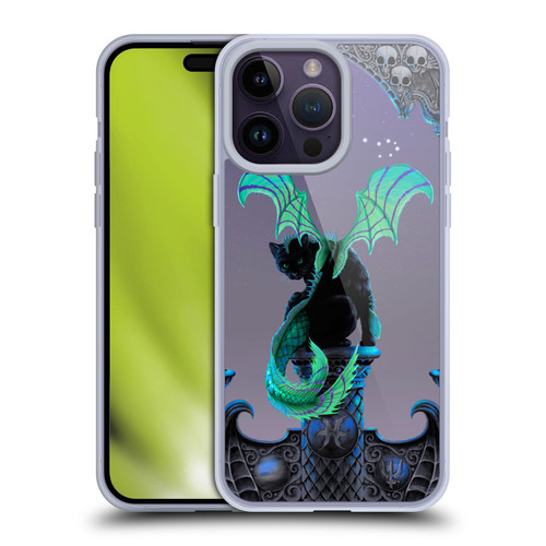Stanley Morrison Dragons 2 Gothic Winged Cat Soft Gel Case for Apple iPhone 14 Pro Max