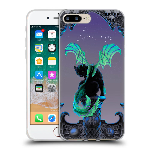 Stanley Morrison Dragons 2 Gothic Winged Cat Soft Gel Case for Apple iPhone 7 Plus / iPhone 8 Plus