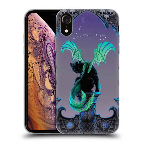 Stanley Morrison Dragons 2 Gothic Winged Cat Soft Gel Case for Apple iPhone XR