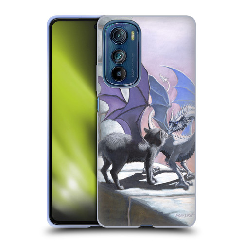 Stanley Morrison Dragons 2 Black Winged Cat Soft Gel Case for Motorola Edge 30