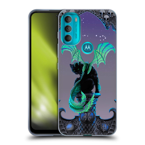 Stanley Morrison Dragons 2 Gothic Winged Cat Soft Gel Case for Motorola Moto G71 5G