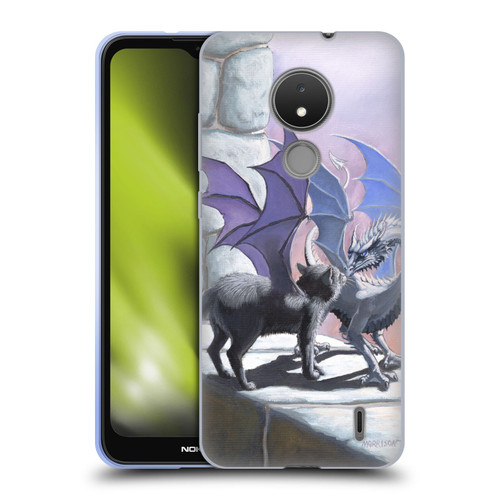 Stanley Morrison Dragons 2 Black Winged Cat Soft Gel Case for Nokia C21