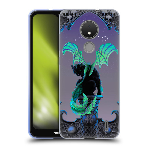 Stanley Morrison Dragons 2 Gothic Winged Cat Soft Gel Case for Nokia C21
