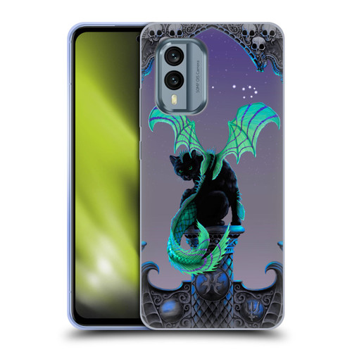 Stanley Morrison Dragons 2 Gothic Winged Cat Soft Gel Case for Nokia X30