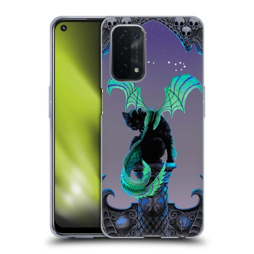 Stanley Morrison Dragons 2 Gothic Winged Cat Soft Gel Case for OPPO A54 5G