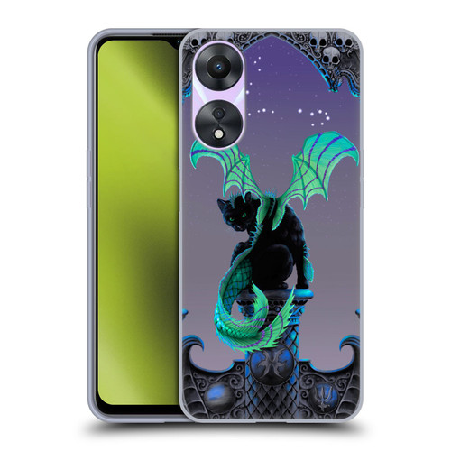 Stanley Morrison Dragons 2 Gothic Winged Cat Soft Gel Case for OPPO A78 4G
