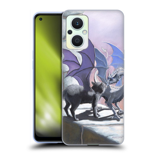 Stanley Morrison Dragons 2 Black Winged Cat Soft Gel Case for OPPO Reno8 Lite