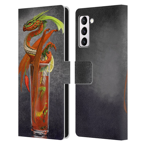 Stanley Morrison Dragons Red Tomato Bloody Mary Leather Book Wallet Case Cover For Samsung Galaxy S21+ 5G