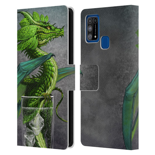 Stanley Morrison Dragons Green Mojito Drink Leather Book Wallet Case Cover For Samsung Galaxy M31 (2020)