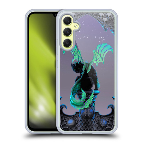 Stanley Morrison Dragons 2 Gothic Winged Cat Soft Gel Case for Samsung Galaxy A34 5G