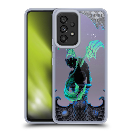 Stanley Morrison Dragons 2 Gothic Winged Cat Soft Gel Case for Samsung Galaxy A53 5G (2022)