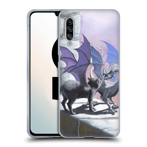 Stanley Morrison Dragons 2 Black Winged Cat Soft Gel Case for Samsung Galaxy A90 5G (2019)