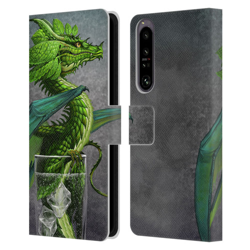 Stanley Morrison Dragons Green Mojito Drink Leather Book Wallet Case Cover For Sony Xperia 1 IV