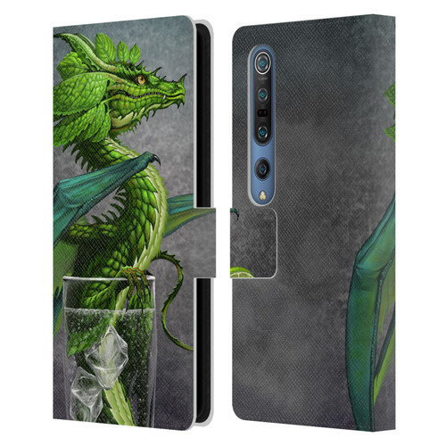 Stanley Morrison Dragons Green Mojito Drink Leather Book Wallet Case Cover For Xiaomi Mi 10 5G / Mi 10 Pro 5G