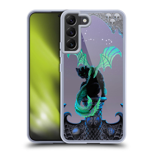 Stanley Morrison Dragons 2 Gothic Winged Cat Soft Gel Case for Samsung Galaxy S22+ 5G